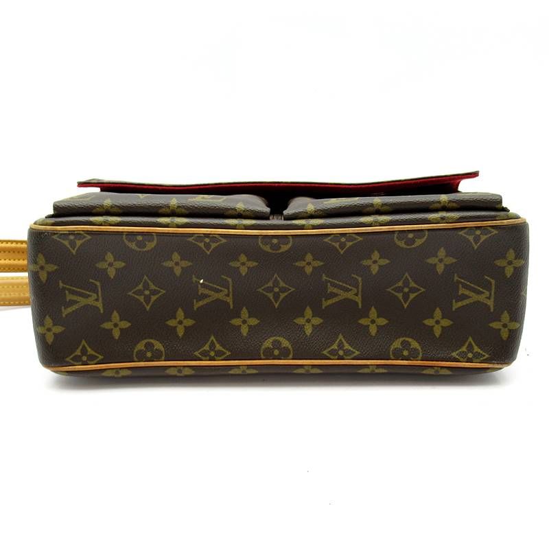 Louis Vuitton Viva-Cite MM Monogram Shoulder Bag Brown