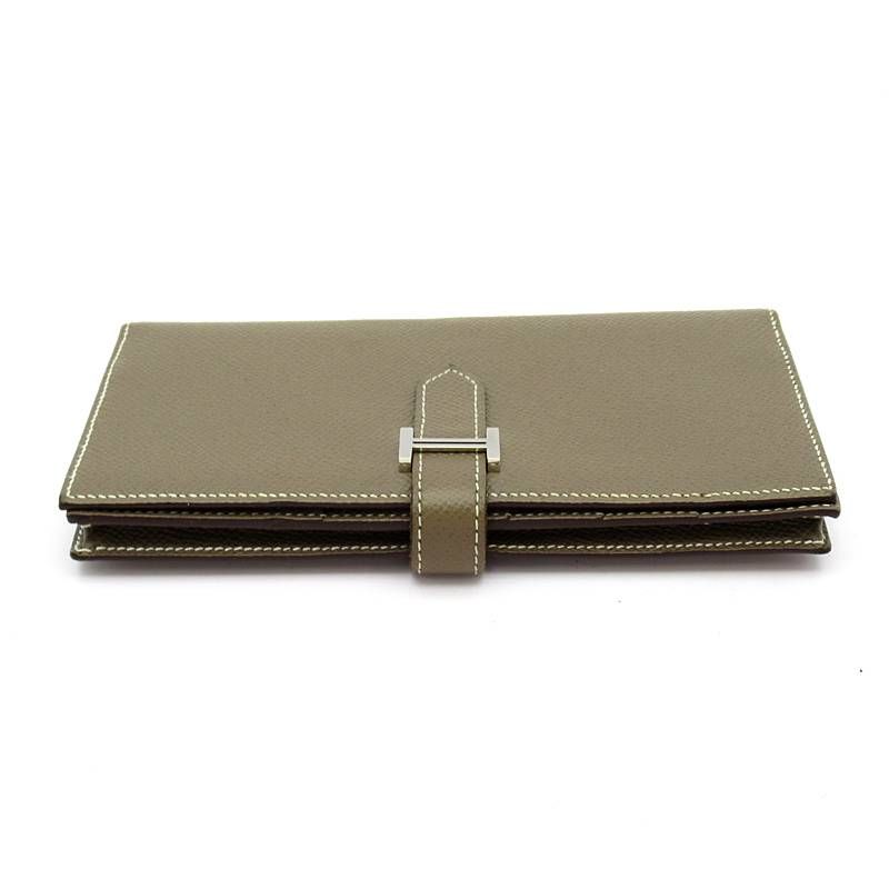 Hermes Bearn Souffle Veau Epsom Etoupe Shoulder Bag