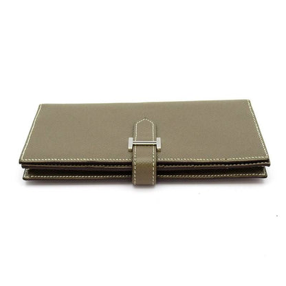 Hermes Bearn Souffle Veau Epsom Etoupe Shoulder Bag