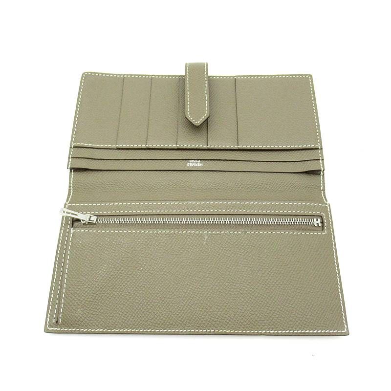 Hermes Bearn Souffle Veau Epsom Etoupe Shoulder Bag