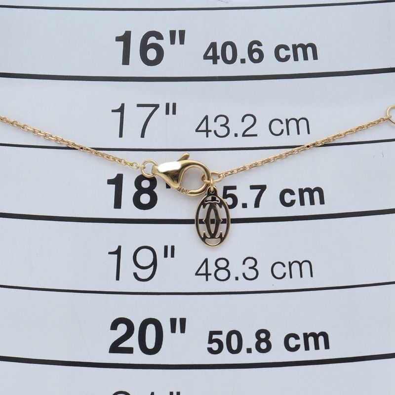 Cartier Diamantre Jadeiya Necklace XS 18K Yellow Gold
