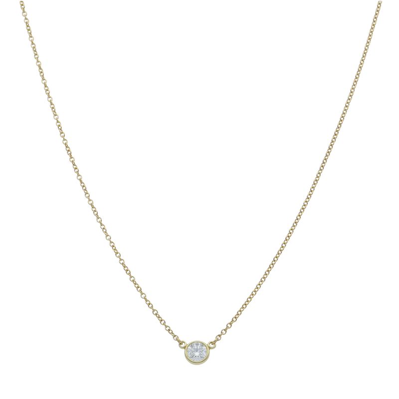 Tiffany & Co by the Yard Diamond Necklace 18K Yellow Gold