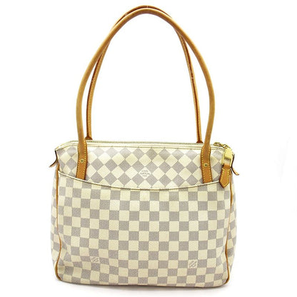 Louis Vuitton Figheri PM Damier Azur Tote White