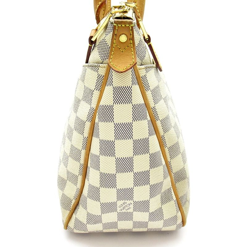 Louis Vuitton Figheri PM Damier Azur Tote White