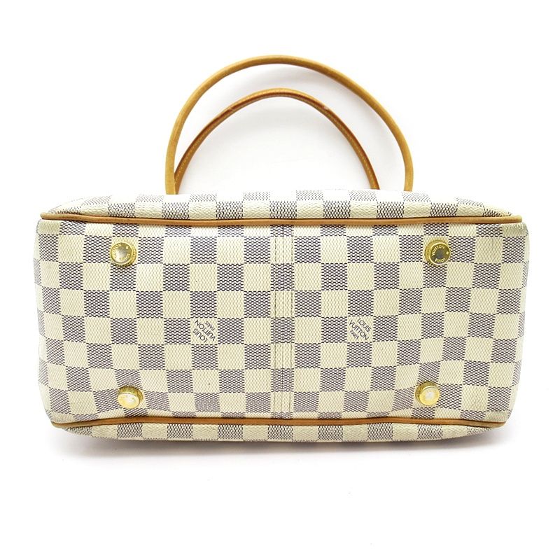 Louis Vuitton Figheri PM Damier Azur Tote White