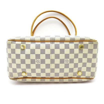 Louis Vuitton Figheri PM Damier Azur Tote White