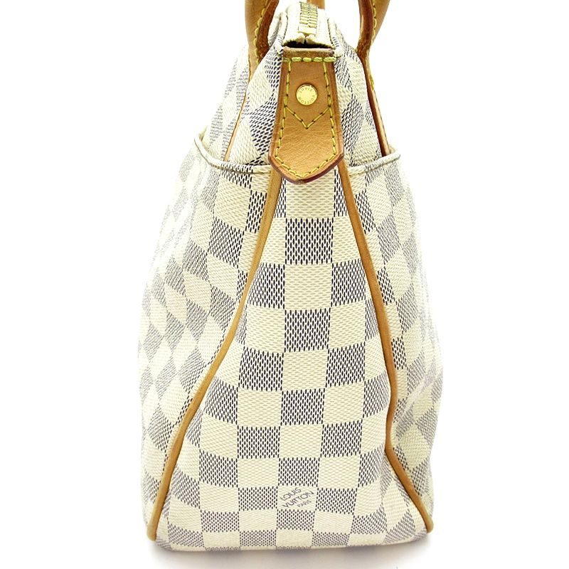 Louis Vuitton Figheri PM Damier Azur Tote White