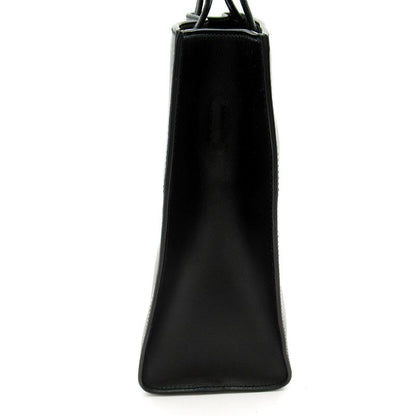 Prada Embossed Triangle 2-Way Leather Shoulder Bag Black