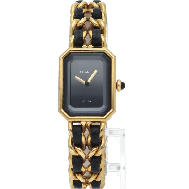 Chanel Premiere L Watch Leather Black