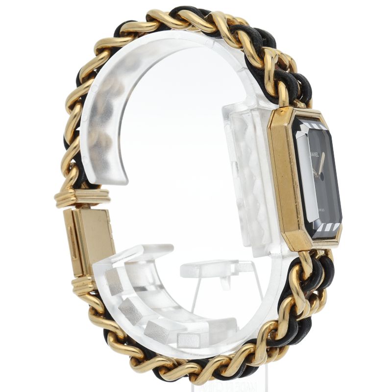 Chanel Premiere L Watch Leather Black