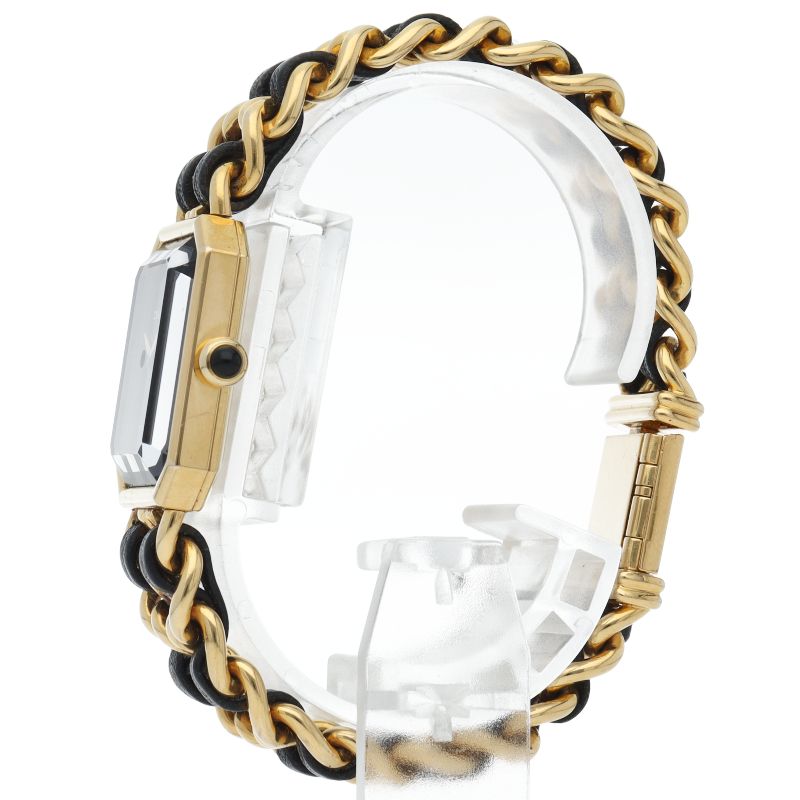 Chanel Premiere L Watch Leather Black