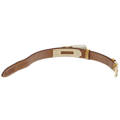 Hermes Kelly Watch Leather White