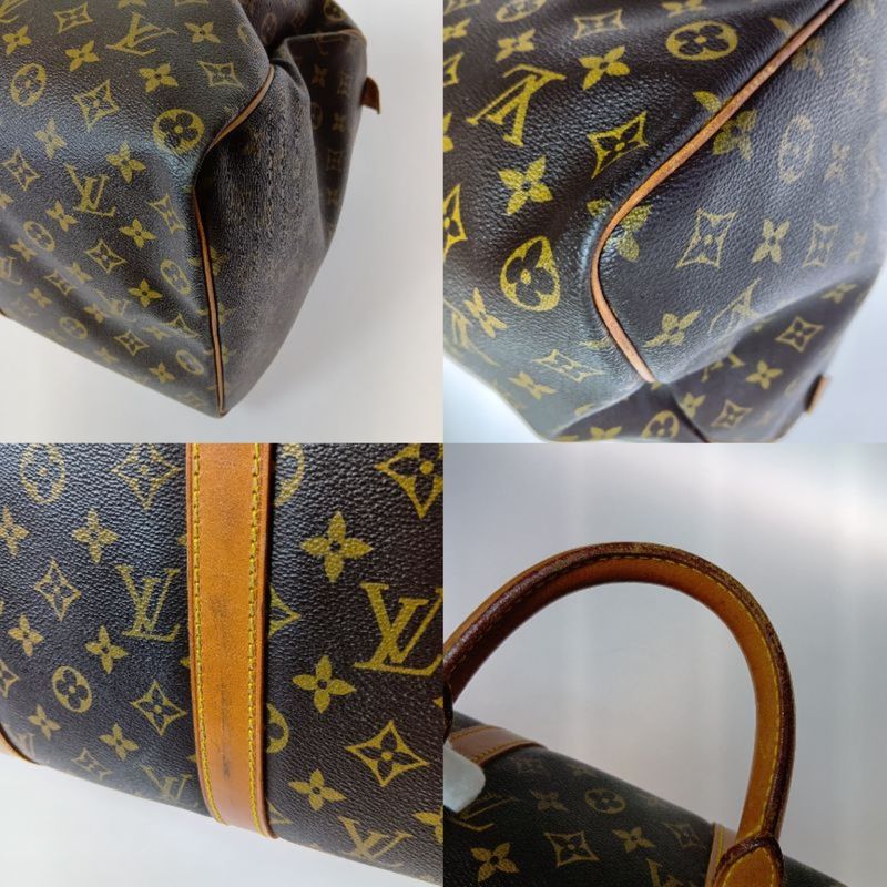 Louis Vuitton Monogram Keepall 50 Boston Bag Brown