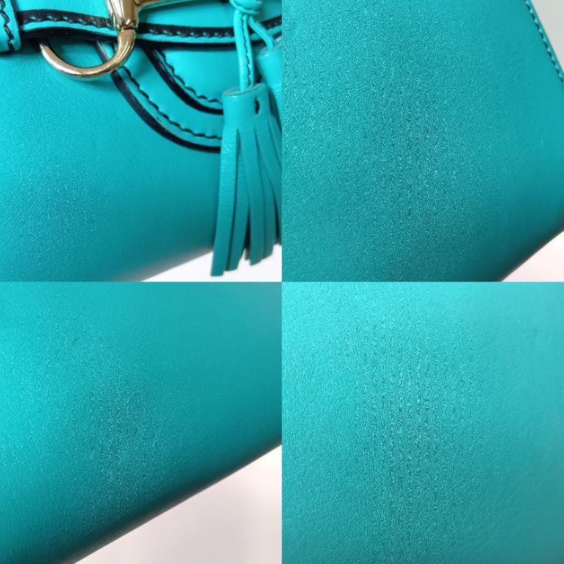 Gucci Emily Horsebit Chain Shoulder Bag Green