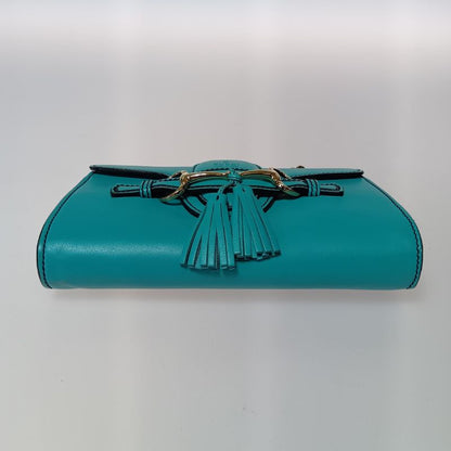 Gucci Emily Horsebit Chain Shoulder Bag Green