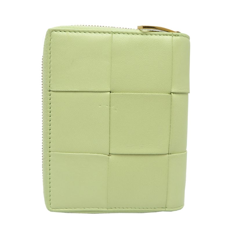 Bottega Veneta Bifold Wallet Leather Green Yellowgreen