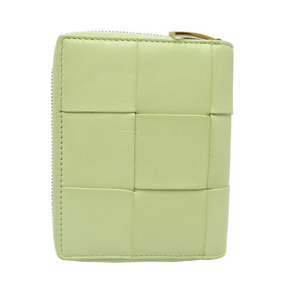 Bottega Veneta Bifold Wallet Leather Green Yellowgreen