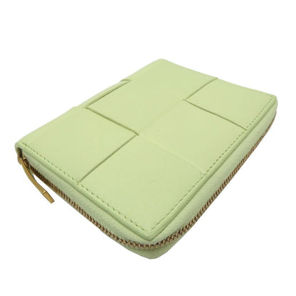 Bottega Veneta Bifold Wallet Leather Green Yellowgreen