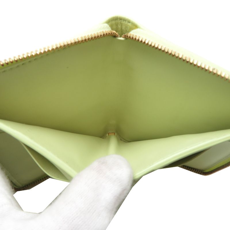 Bottega Veneta Bifold Wallet Leather Green Yellowgreen