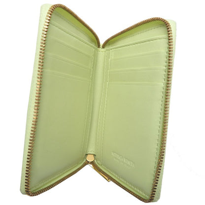 Bottega Veneta Bifold Wallet Leather Green Yellowgreen
