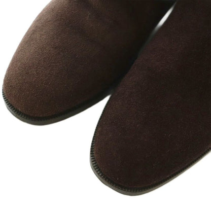 Bottega Veneta Long Boots Flat Heel Suede 36.5 Dark Purple
