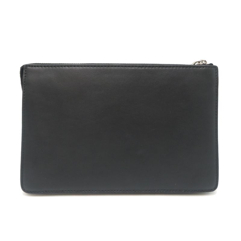Fendi Clutch Leather Black