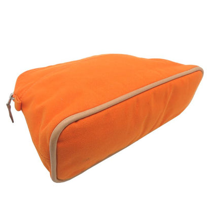 Hermes Pouch Leather Canvas
