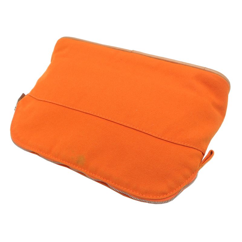 Hermes Pouch Leather Canvas