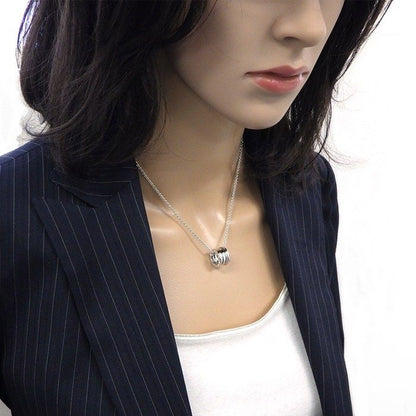 Bvlgari Necklace B-zero One Spiral Logo 18K White Gold