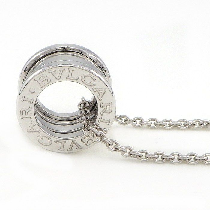 Bvlgari Necklace B-zero One Spiral Logo 18K White Gold