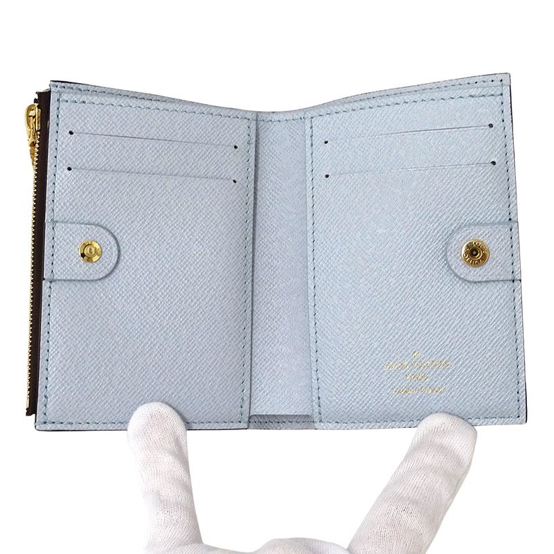 Louis Vuitton Wallet Monogram Bifold Portefeuille Lisa Blue-olympe