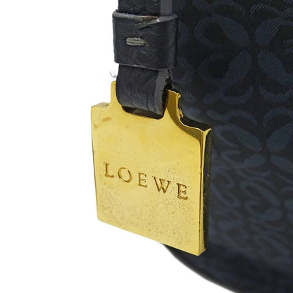 Loewe Tote Repeat Canvas Leather Black Navy Ationcan Be