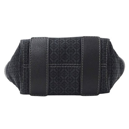 Loewe Tote Repeat Canvas Leather Black Navy Ationcan Be