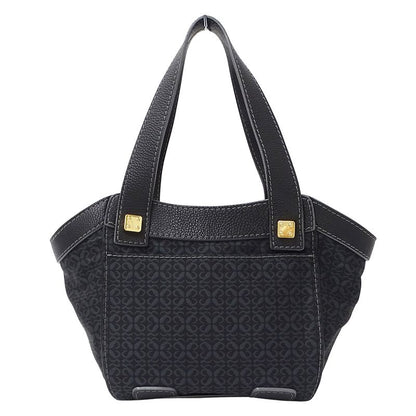Loewe Tote Repeat Canvas Leather Black Navy Ationcan Be