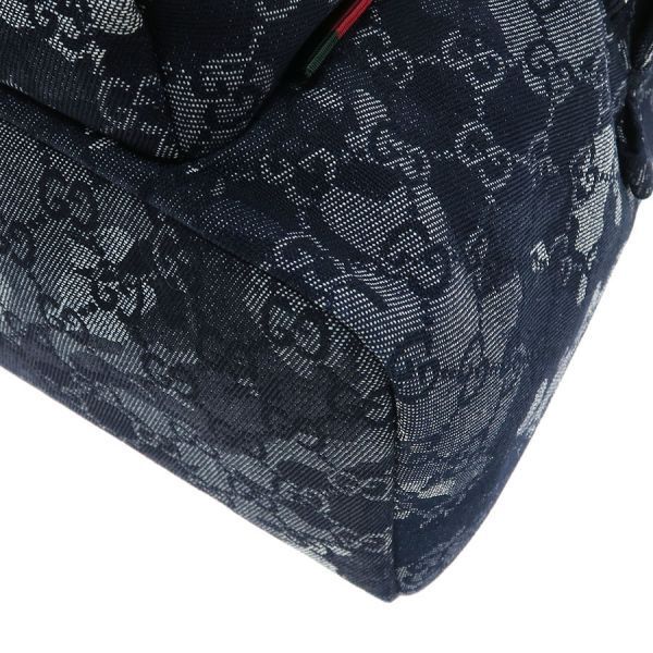 Gucci GG Denim Backpack Navy Blue