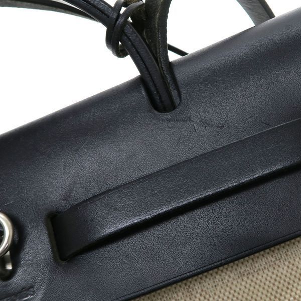 Hermes Herbag PM Leather Beige
