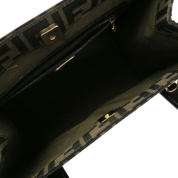 Fendi Shoulder Bag Leather Brown