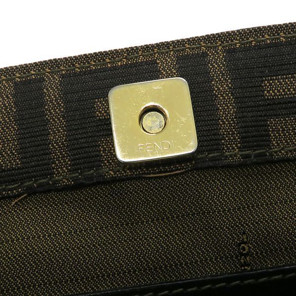 Fendi Shoulder Bag Leather Brown