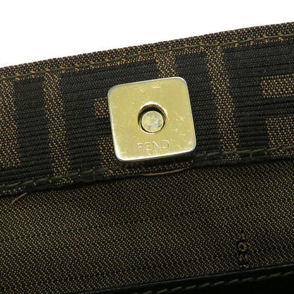 Fendi Shoulder Bag Leather Brown