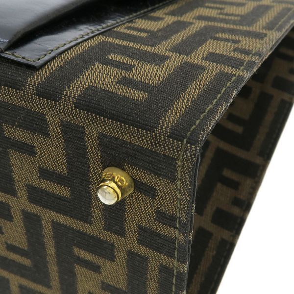 Fendi Shoulder Bag Leather Brown