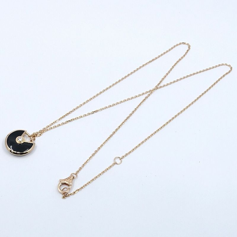 Cartier Necklace Amulet de Onyx Diamond PG
