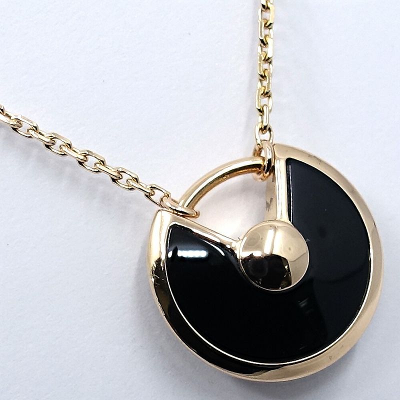 Cartier Necklace Amulet de Onyx Diamond PG