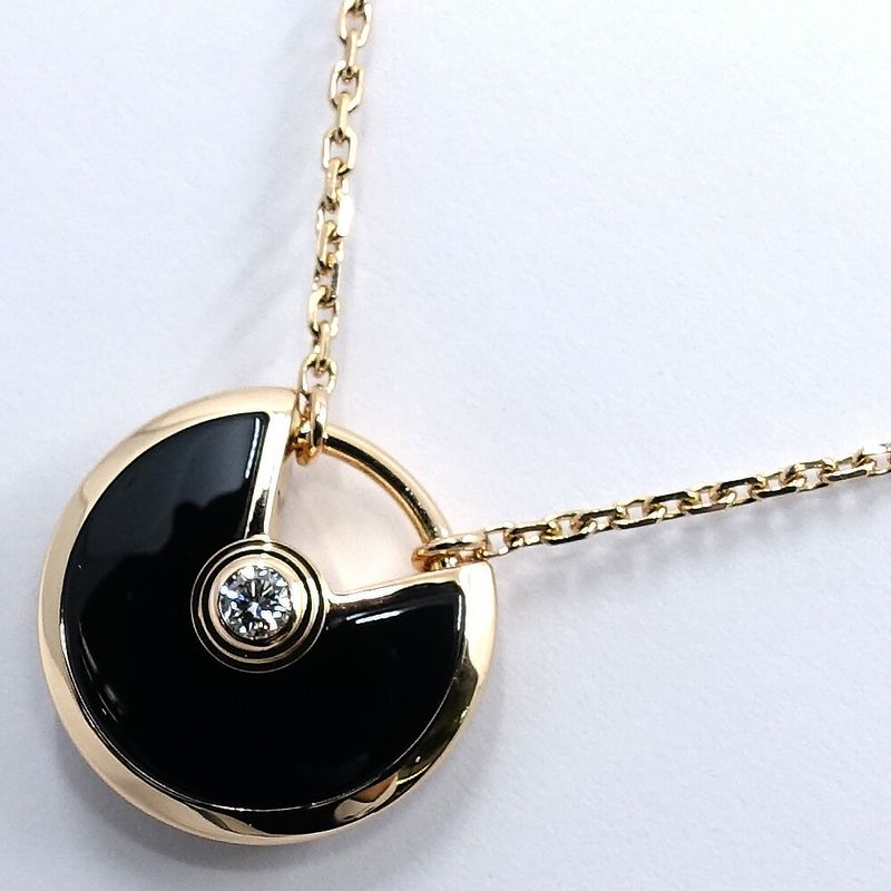 Cartier Necklace Amulet de Onyx Diamond PG
