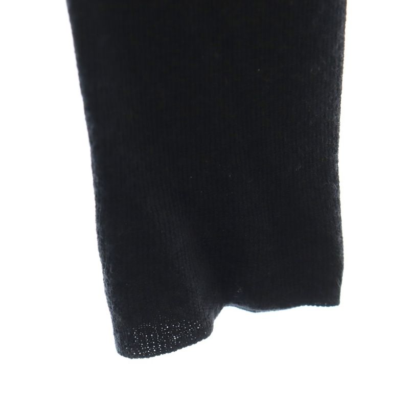 Prada Cardigan V-neck Cashmere Silk Blend 36 Black DO