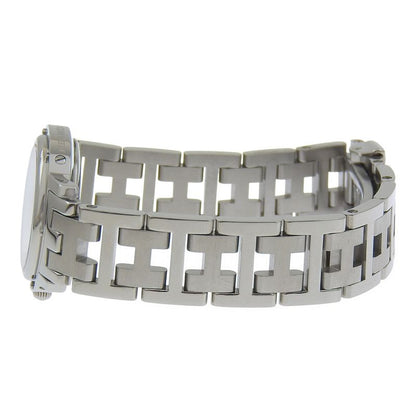 Hermes Clipper Stainless Steel Quartz Analog Display Black Dial Watch