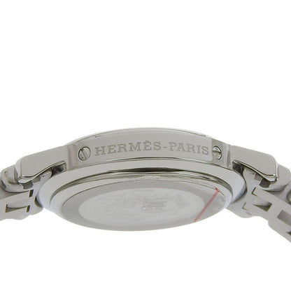 Hermes Clipper Stainless Steel Quartz Analog Display Black Dial Watch