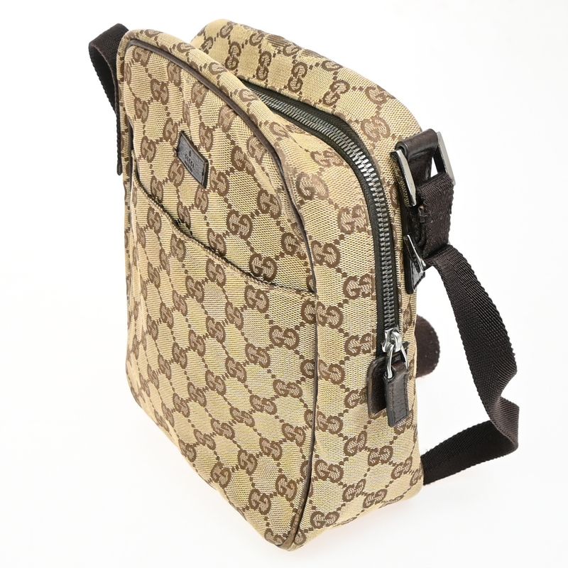 Gucci Shoulder Bag GG Canvas Leather