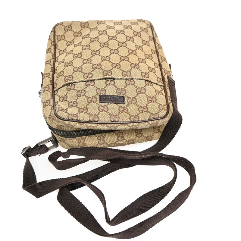 Gucci Shoulder Bag GG Canvas Leather