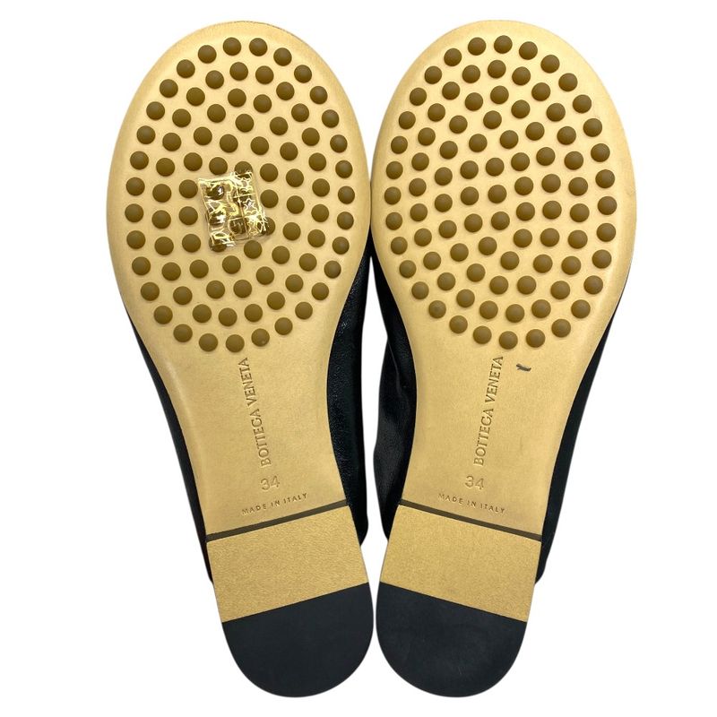 Bottega Veneta Sandals Mule Slippers Sock Nappa Leather Black