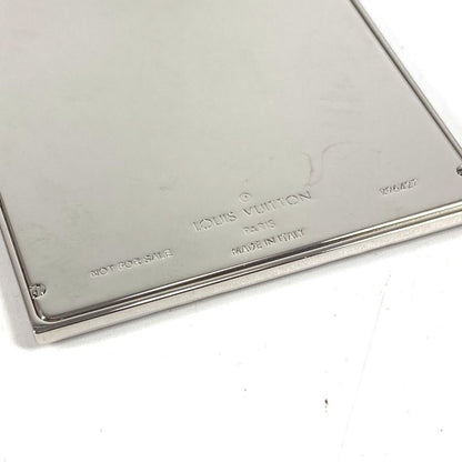 Louis Vuitton Card Case Holder Metal Silver